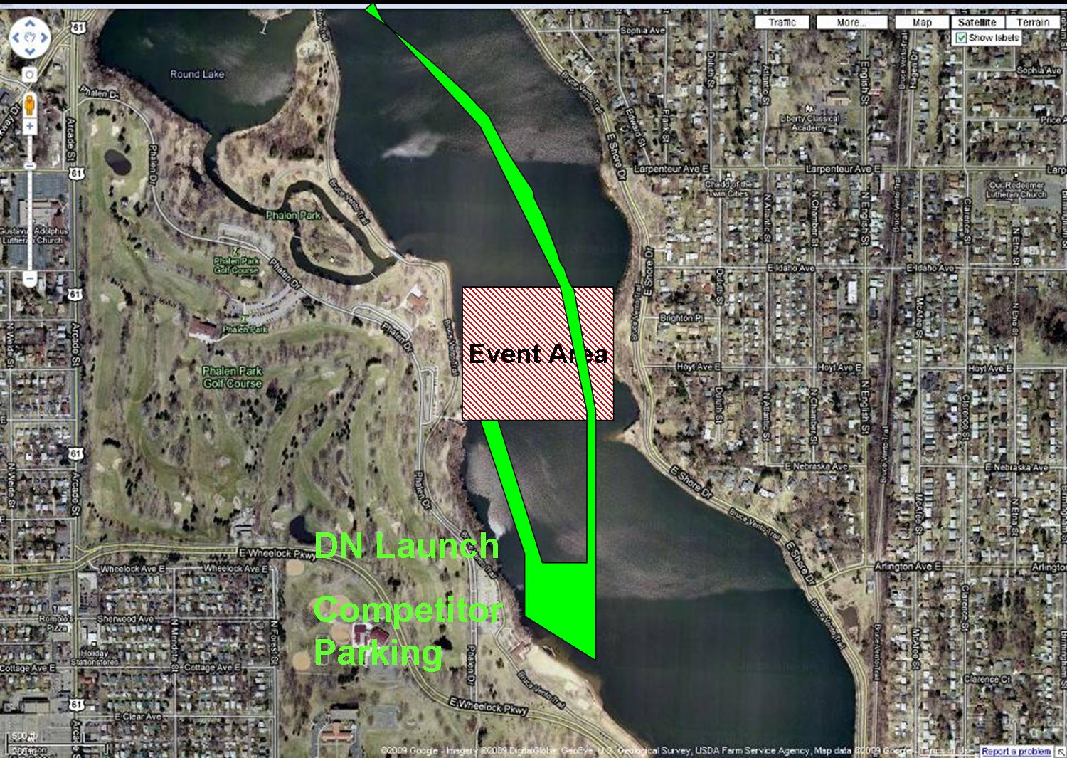 Phalen 2010 event area map